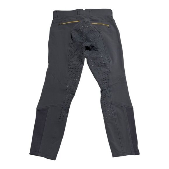 ELT Full Seat Riding Pants Gray Waist 31 - Picture 2 of 11